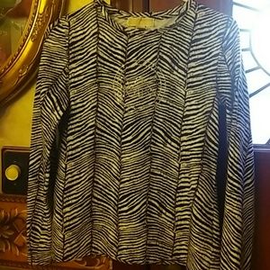 Michael Kors Animal Print Logo Shirt